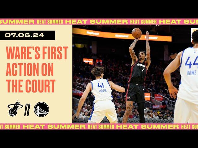 Kel'el Ware 12 PTS 6 REB 5 BLKS | Miami HEAT vs. Golden State Warriors | July 6, 2024