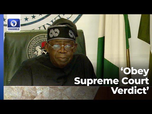 Rivers Crisis: Obey Supreme Court Verdict, Tinubu Tells Stakeholders [Full Speech]