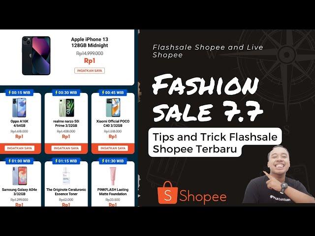 CARA MENDAPATKAN IPHONE 13 HARGA 1000 DI 7.7 FASHION SALE SHOPEE !! TIPS AND TRICK TERBARU