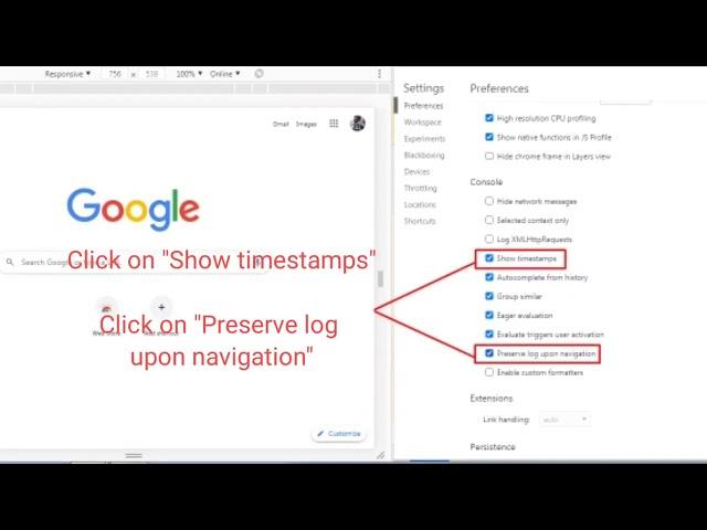 How to Collect Google Console logs - How to collect and save Google Console Logs -