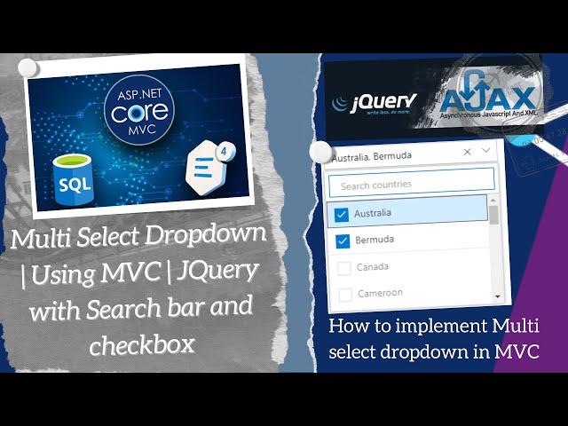 Multiselect Dropdown in MVC | Checkbox and Search bar in dropdown | JQuery | UI|Web App Development