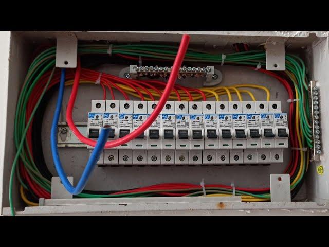 16 way MCB Box connection ।। AC Circuit Normal Load Power Load Circuit MCB connection