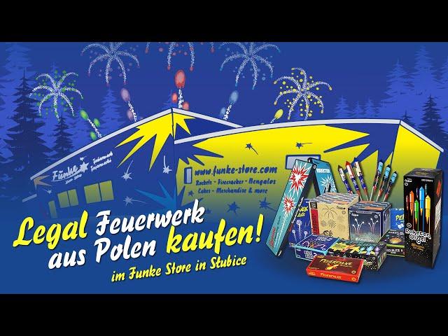 Legal Feuerwerk aus Polen kaufen - im Funke Store Slubice