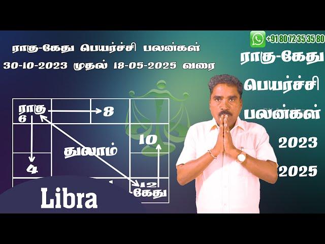 துலாம் ராசி ராகு-கேது பெயர்ச்சி பலன்கள் | Libra Rahu-Ketu Benefits | 2023-2025 | @RKAstrologer