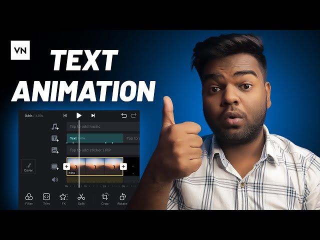 Text Animation Tutorial in VN App | How to Animate Text in VN Editor App | VN Video Editing App