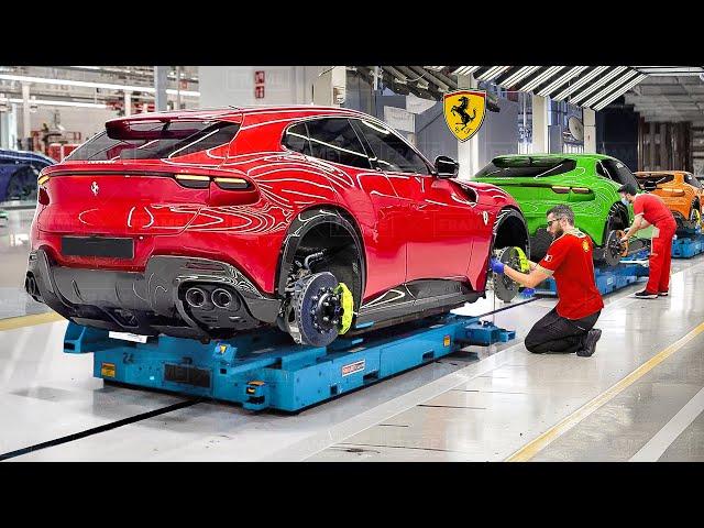 How They Build the Brand New Ferrari SUV by Hands - Inside Production Line Factory