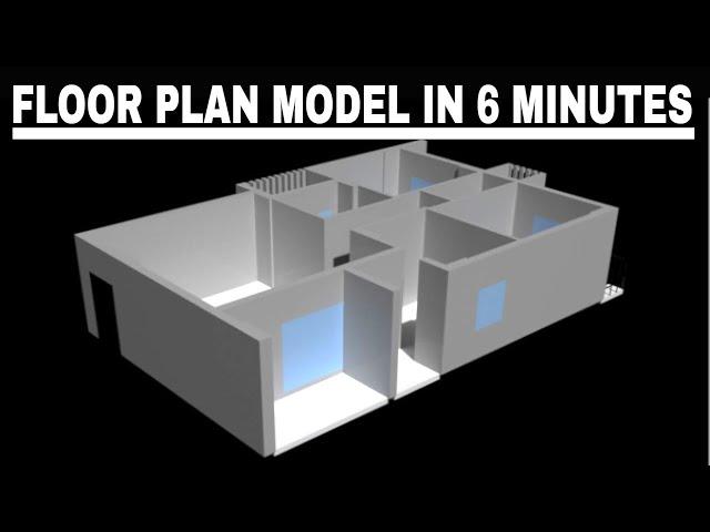 Modelling a floor plan in 3ds max the easy way.