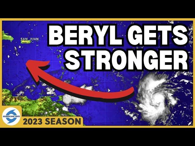 Tropical Storm Beryl could be a Category 3 when it reaches the Caribbean. Hurricane Beryl.