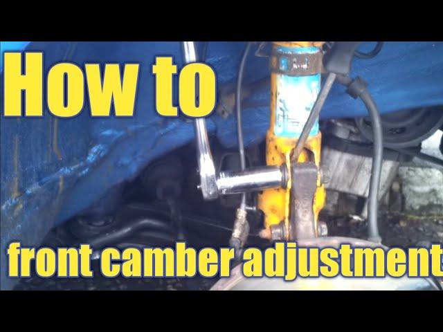 FRONT CHAMBER ADJUSTMENT  GUIDE TO ADJUSTING CAMBER ANGLE USING CAMBER BOLTS.