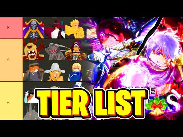 ANIME ADVENTURES UNITS TIER LIST! (BEST UNITS IN ANIME ADVENTURES) Roblox