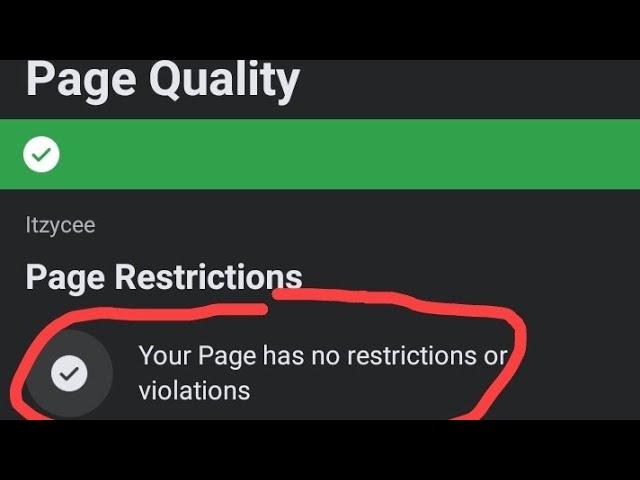 How To Check Facebook Page Violations Page Quality