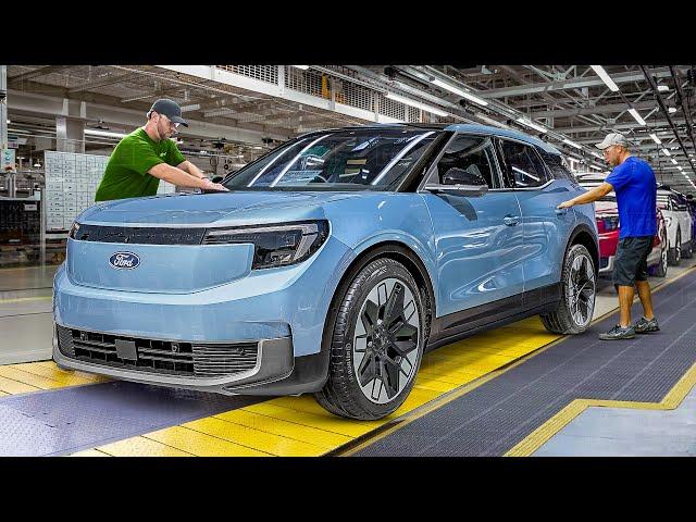 How They Produce the Brand New Electric Ford Explorer Inside Best US Factory