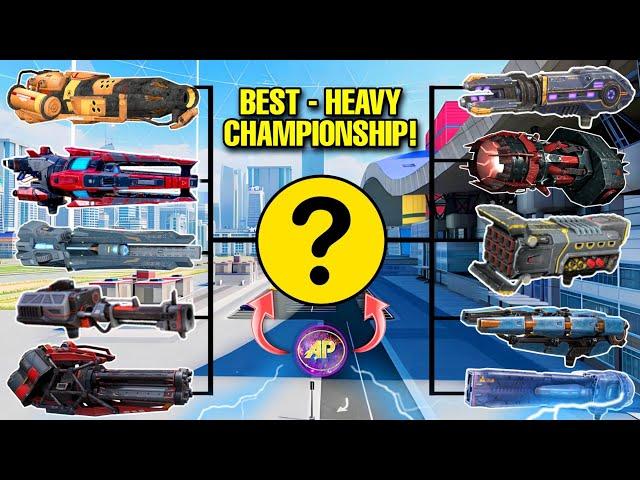  UPDATED ALL HEAVY WEAPONS TOURNAMENT 1VS1 || WAR ROBOTS COMPARISON WR ||