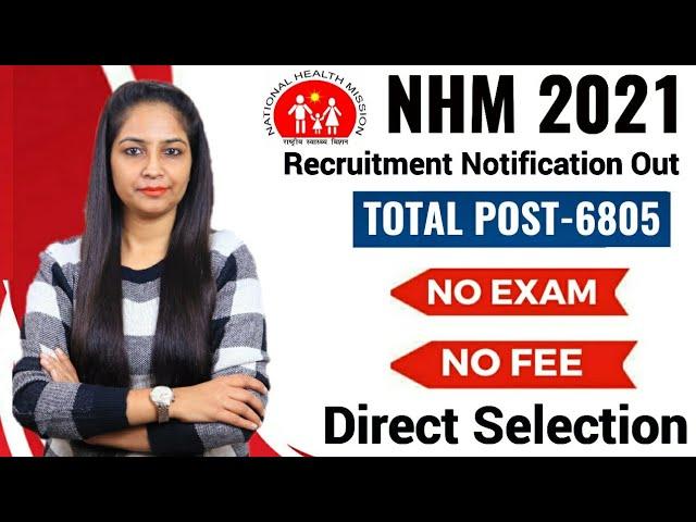 NHM Recruitment 2021 | No Fee | No Exam | Govt Jobs Jan 2021 | NHM Vacancy 2021 | Post Office 2021