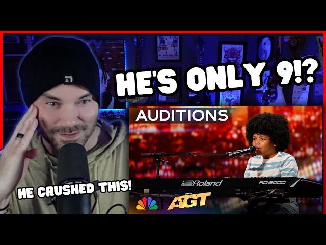 Metal Vocalist Reacts -  9-Year-Old Journeyy Sings Original Song, "Paradise" | Auditions | AGT 2024