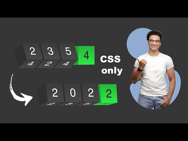 Rotating Cube with Text Project HTML&CSS || HTML&CSS مشروع المكعبات الدوارة باستخدام