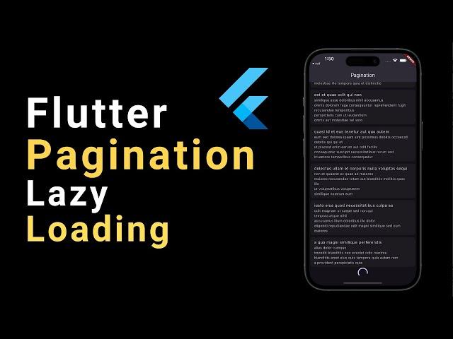 How to implement pagination & lazy loading in Flutter | Flutter Pagination & Lazy Tutorial in Hindi