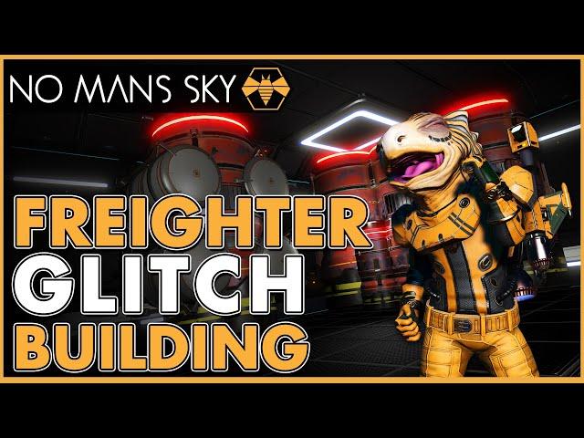 How to Glitch Build on a Freighter in No Mans Sky - Beeblebum Glitch Building Techniques.