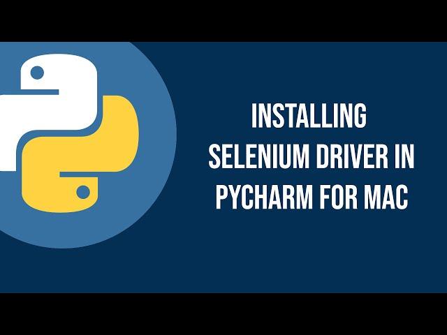 How to install chrome driver on pycharm for mac | Nilesh Hadalgi |