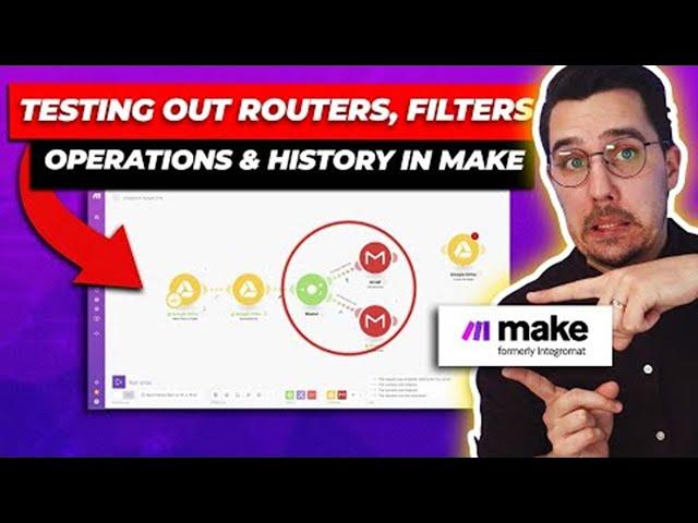 [4] Routers, Filters and Running Tests - Make.com Tutorials for Beginners 2023