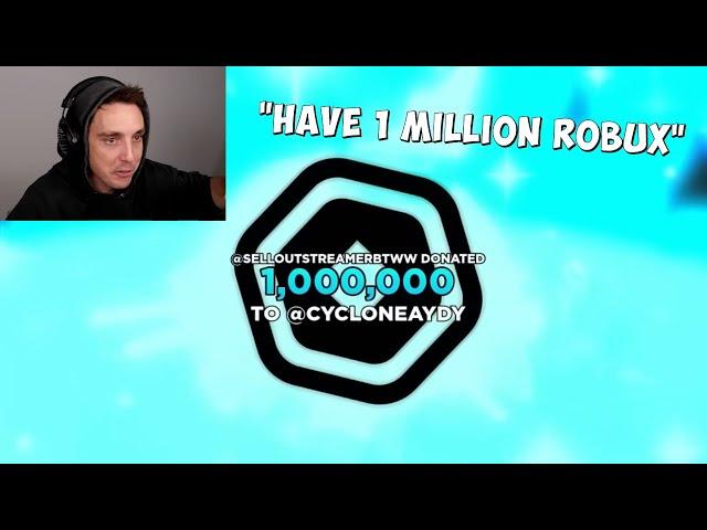 LazarBeam gives 3 MILLION ROBUX to his fans