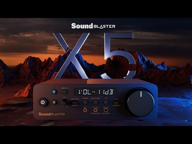 Sound Blaster X5 - Hi-res External Dual DAC USB Sound Card