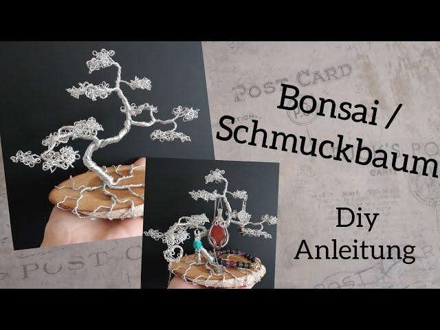 Kleiner Bonsai aus Draht als Schmuckbaum & Deko / Diy Anleitung / coole Geschenk Idee