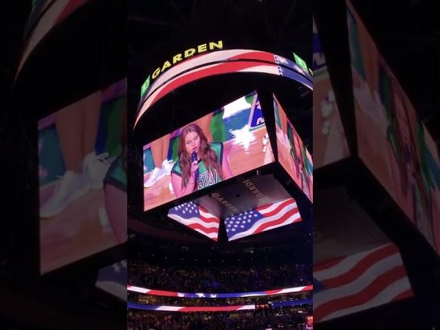 National Anthem at Celtics Game - Natalie Joly