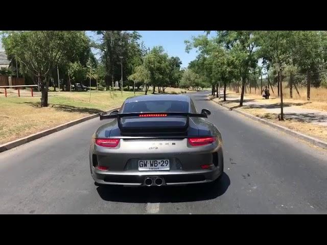 Porsche 991 GT3 Launch Control w/ Akrapovic Evolution Race Exhaust