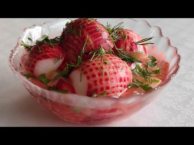 МАРИНОВАННЫЙ  РЕДИС БЫСТРОГО И ПРОСТОГО ПРИГОТОВЛЕНИЯ PICKLED RADISH