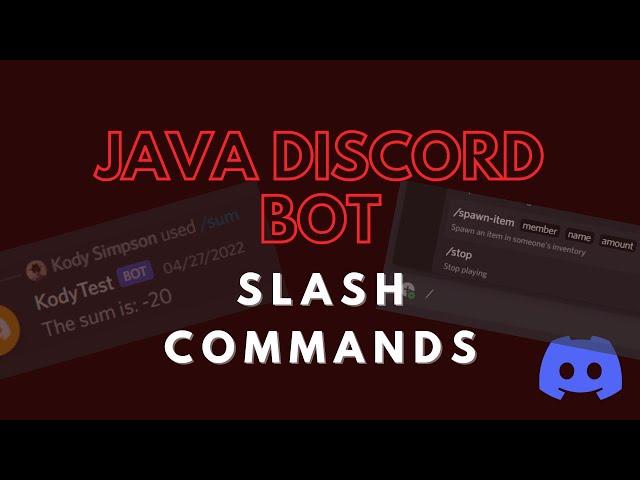 Java Discord Bot - Slash Commands