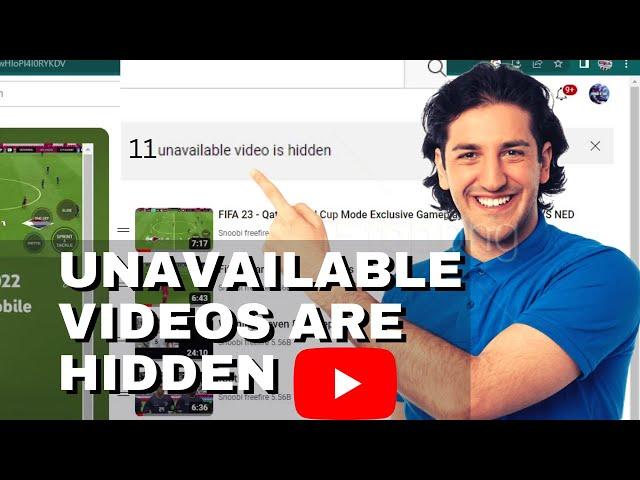 Youtube playlist: "unavailable videos are hidden" -- remove deleted videos from your playlists