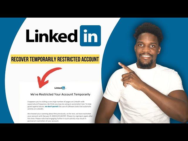 How To Recover LinkedIn Temporarily Restricted Account  (2024)