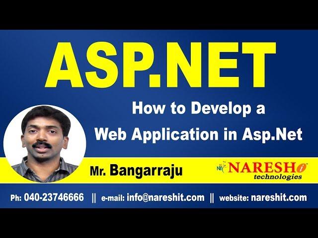 How to Develop a Web Application in ASP.NET | ASP.NET Tutorials | Mr.Bangar Raju