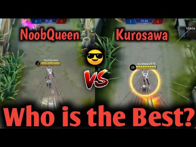 NoobQueen VS Kurosawa | Fanny freestyle | Mobile Legends 2020