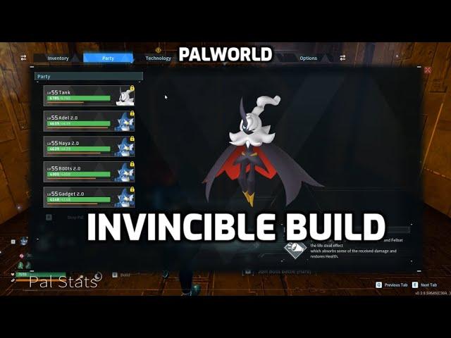 Palworld: Invincible Build | End Game Build vs Hard Mode Tower Bosses - Felbat