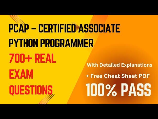 Python PCAP (31-03) Exam Dumps Questions 2024 - Real Practice tests