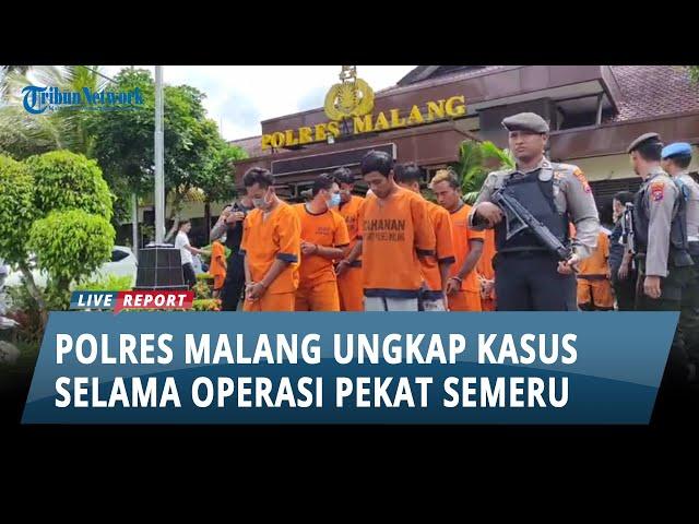 Polres Malang Ungkap Kasus Kriminal Selama Operasi Pekat Semeru 2023