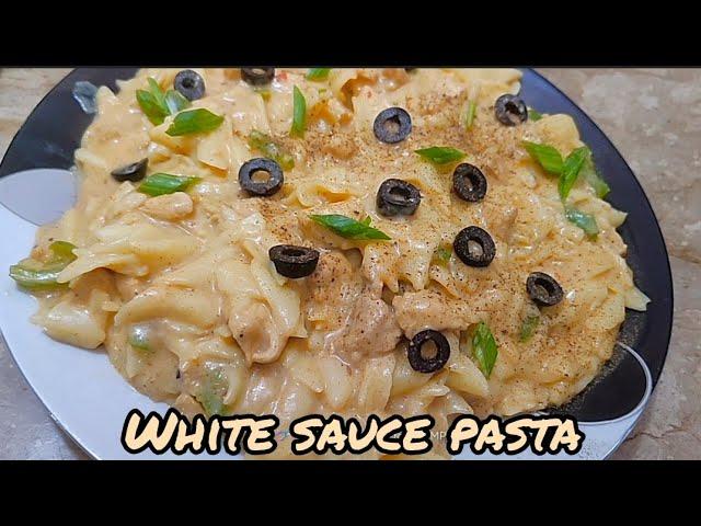 White Sauce pasta | Creamy & Cheesy white sauce pasta/ Mahwish magic #shorts #whitesaucepasta #pasta