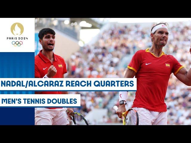  Nadal / Alcaraz through to third round in men's doubles tennis  | Paris 2024 Highlights