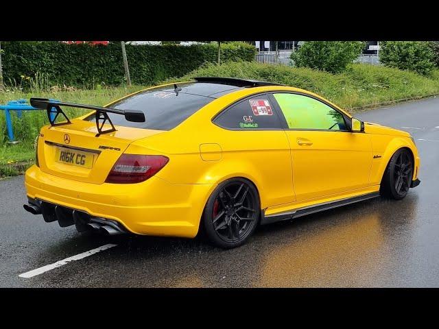 Mercedes AMG Meeting - Accelerations & LOUD Revs! 1000HP E63S, C63 W204, A45, CLS 63, C63 S...