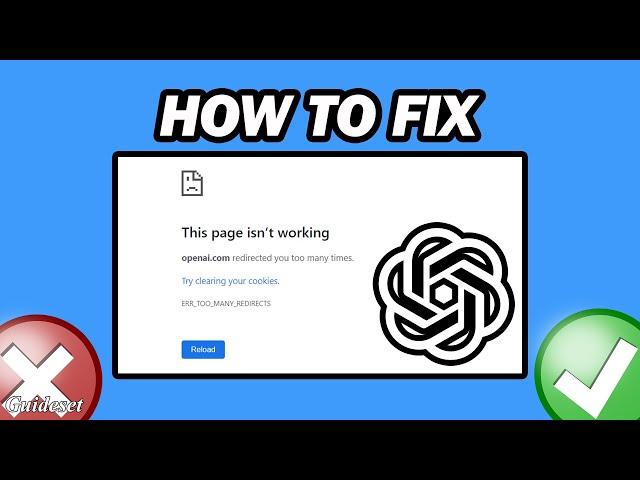 Chat Gpt Too Many Redirects Fix | How to Fix Chatgpt Too Many Request Error