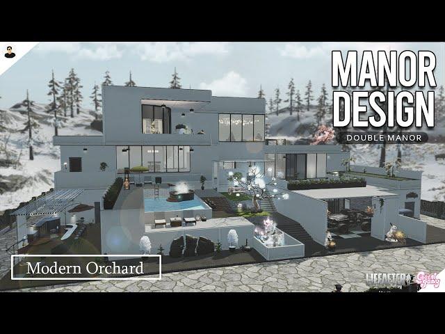 LifeAfter: Manor Design - Modern Orchard w/ POOL | Double Manor Tutorial