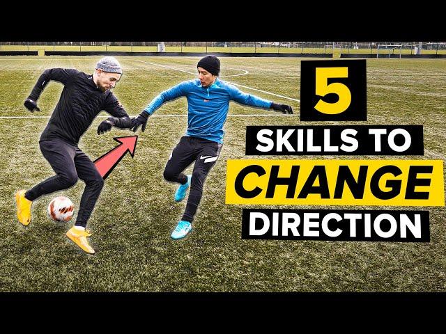 5 cool skills to change direction | Learn football skills