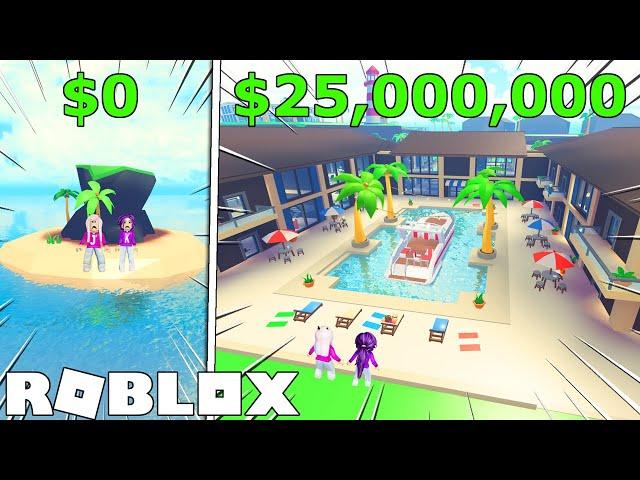 We spent $25,000,000 building a Tropical Resort! | Roblox: Tropical Resort Tycoon 