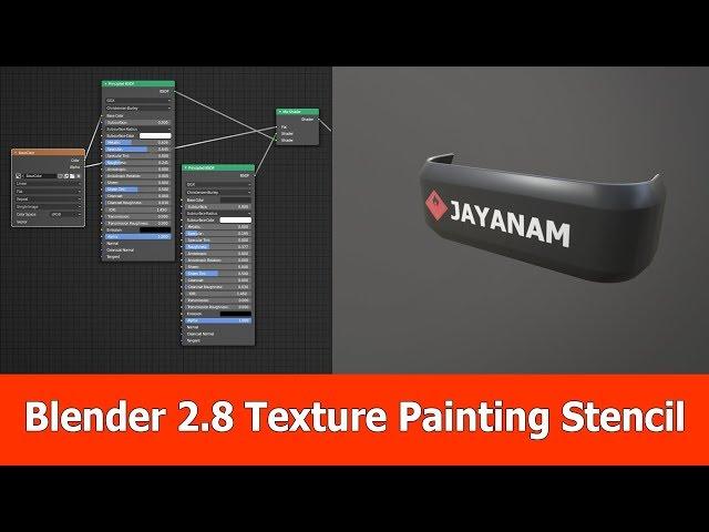 Blender 2.8 Texture Painting Tutorial: Stencil and Alpha Mask