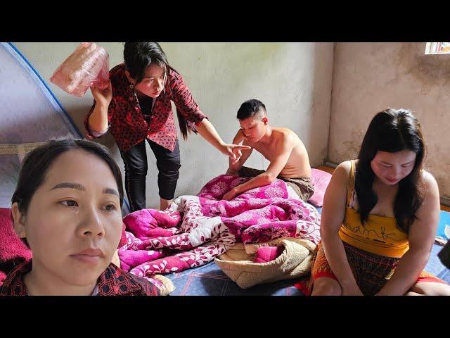 surprised to see her husband in the same room with another woman | Vang Thi Hoa
