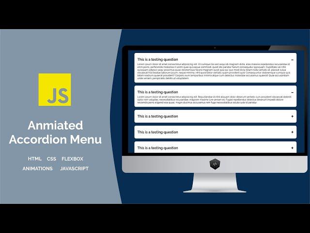 Create an Accordion Menu in 15 minutes with JavaScript