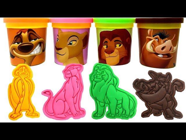 The Lion King Play-Doh Surprise Toys Simba Nala Timon Pumbaa Kion Ushari The Lion Guard Learn Colors