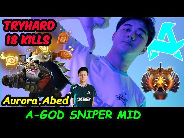 Abed Sniper | A-GOD NEW AURORA MIDLANE TRYHARD in SERVER SEA RANKED Dota 2